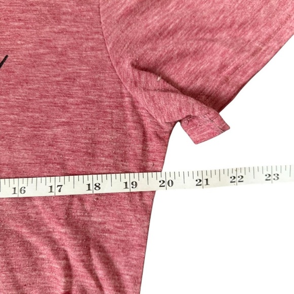Pink Short Sleeve Tee with Baseball Mama Graphic - Picture 3 of 5